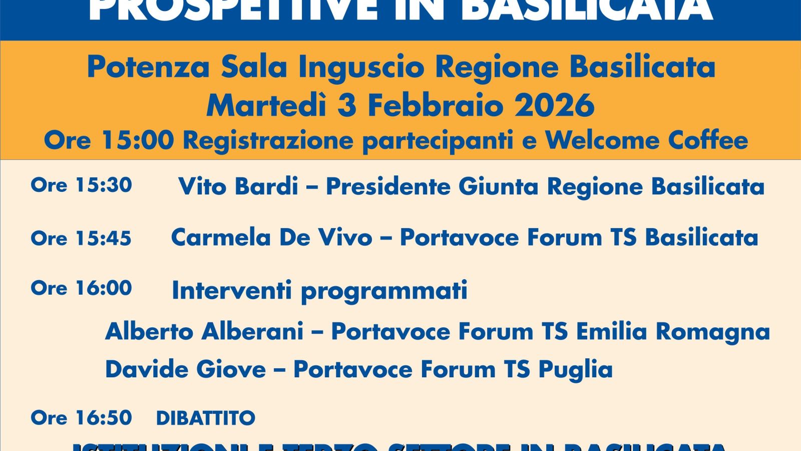 AMMINISTRAZIONE CONDIVISA: UN FORUM DEL TERZO SETTORE